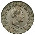 20 centimes - Léopold Ier (cupronickel) – avers