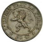 20 centimes - Léopold Ier (cupronickel) – revers
