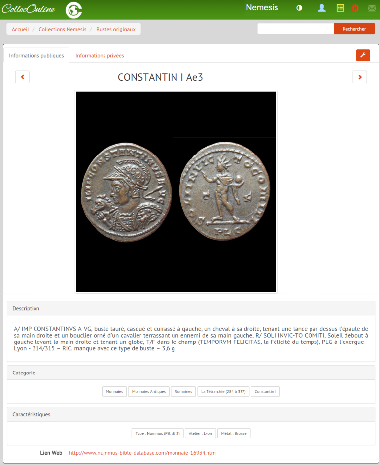 Ma Collection De Monnaies : logiciel de gestion numismatique.